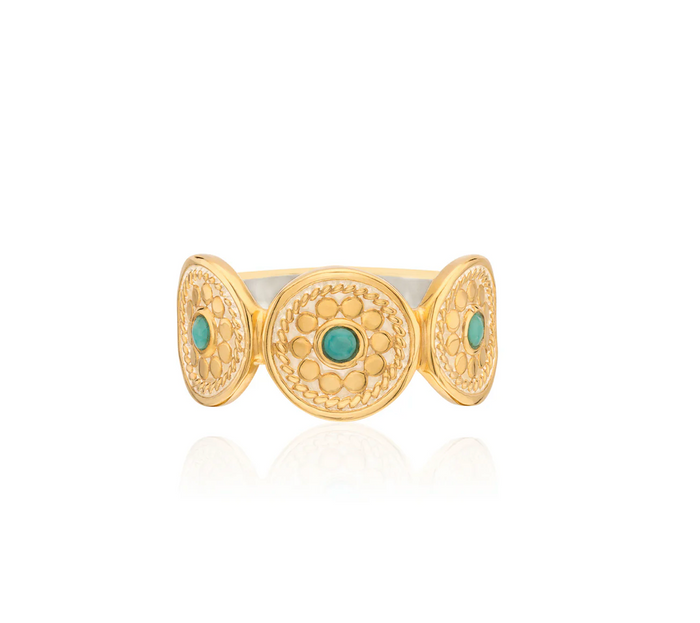 ANNA BECK FLORA MULTI-DISC RING