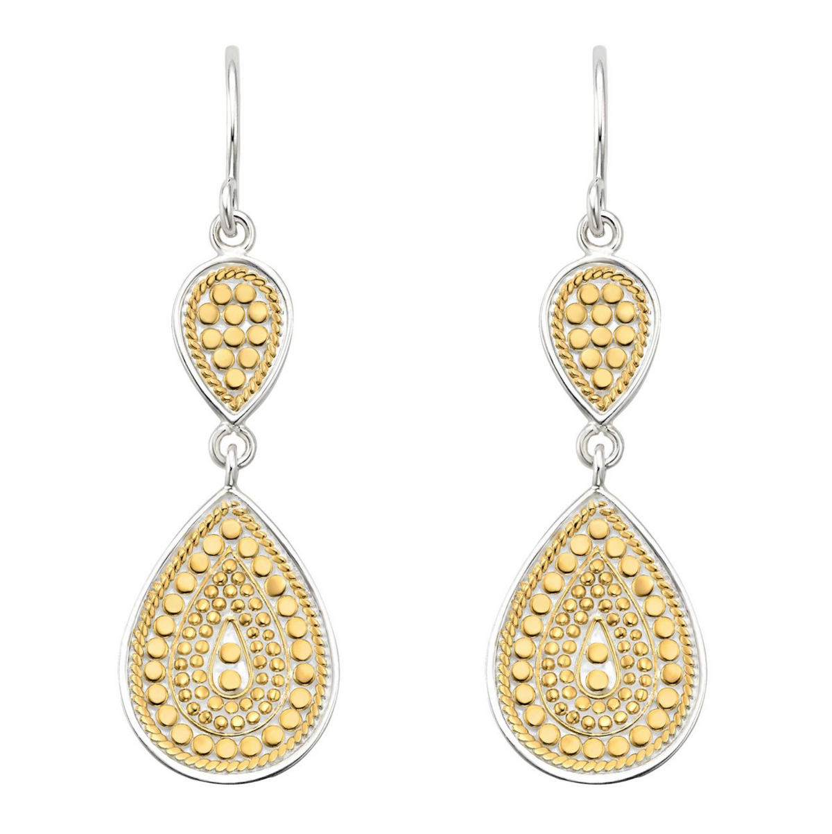 ANNA BECK SIGNATURE DOUBLE DROP EARRINGS