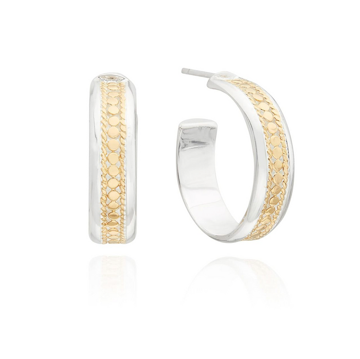 ANNA BECK SMOOTH RIM HOOP EARRINGS