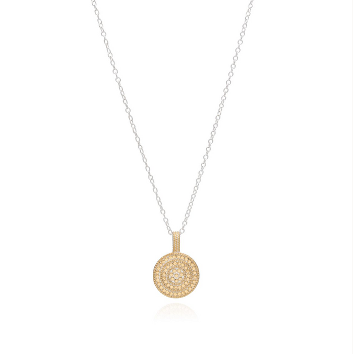 ANNA BECK CIRCLE OF LIFE DIVIDED DISC NECKLACE