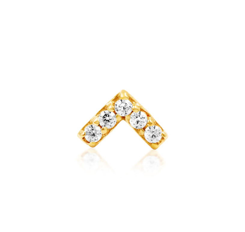JUNIPURR CHEVRON 14K GOLD