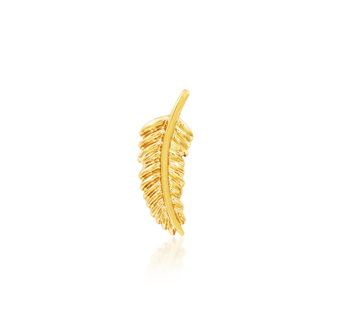 JUNIPURR FEATHER QUILL 14K GOLD