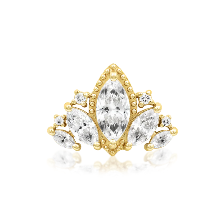 JUNIPURR QUEEN NAVEEN 14K GOLD