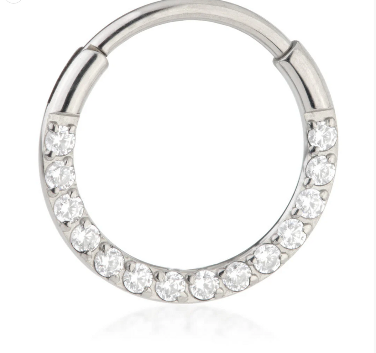 SINGLE PAVÉ DAITH RING TITANIUM