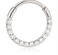 SINGLE PAVÉ DAITH RING TITANIUM