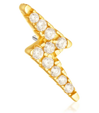 GEM LIGHTNING BOLT 14K GOLD