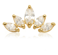 MARQUISE CRESCENT 14K GOLD