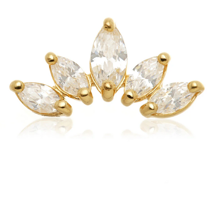 MARQUISE CRESCENT 14K GOLD
