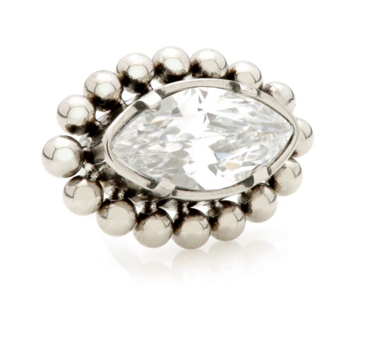 MILLEGRAINED MARQUISE TITANIUM