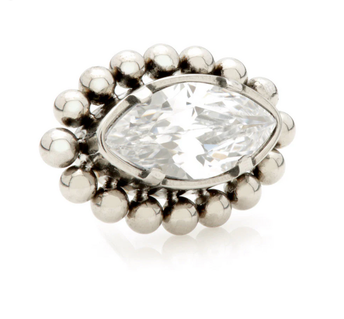 MILLEGRAINED MARQUISE TITANIUM