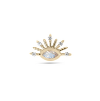 ZOHREH V SUNBURST MOONSTONE AND SAPPHIRE 14K GOLD