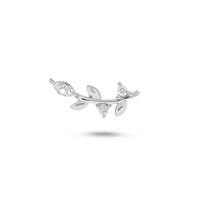 ZOHREH V DIAMOND LEAF 14K GOLD