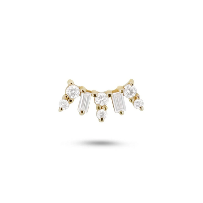 ZOHREH V DIAMOND FAN 14K GOLD