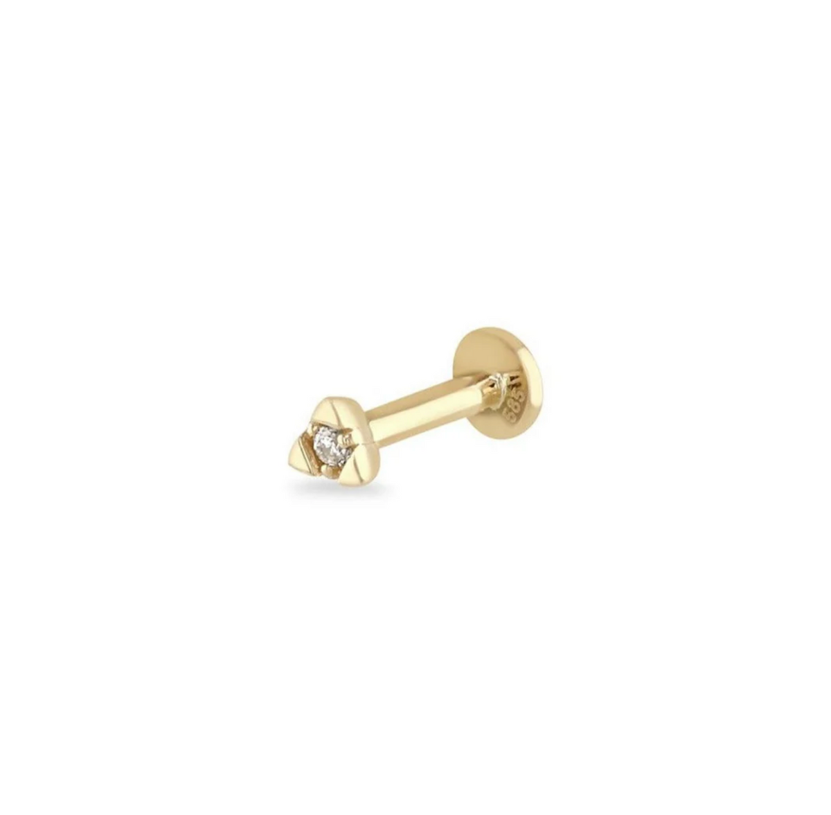 ZOHREH V DIAMOND TRIANGLE 14K GOLD