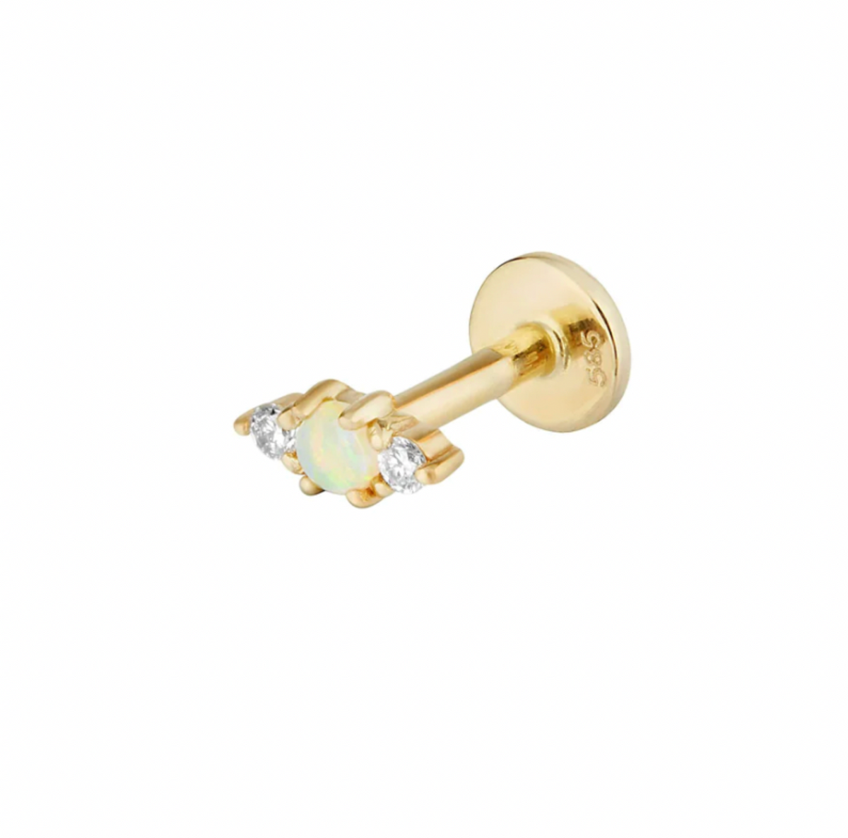 ZOHREH V OPAL AND DIAMOND 14K GOLD