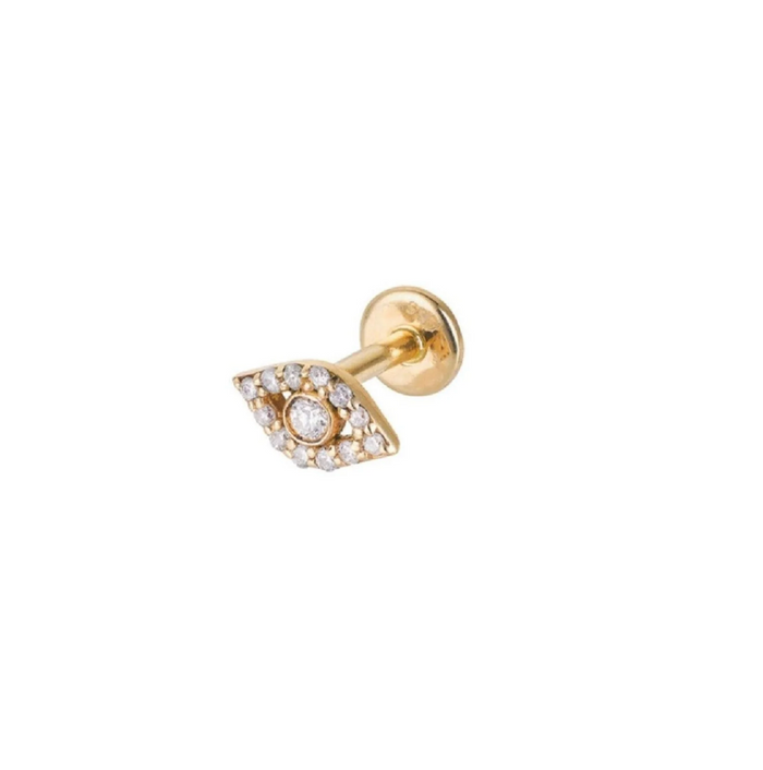 ZOHREH V DIAMOND EVIL EYE 14K GOLD
