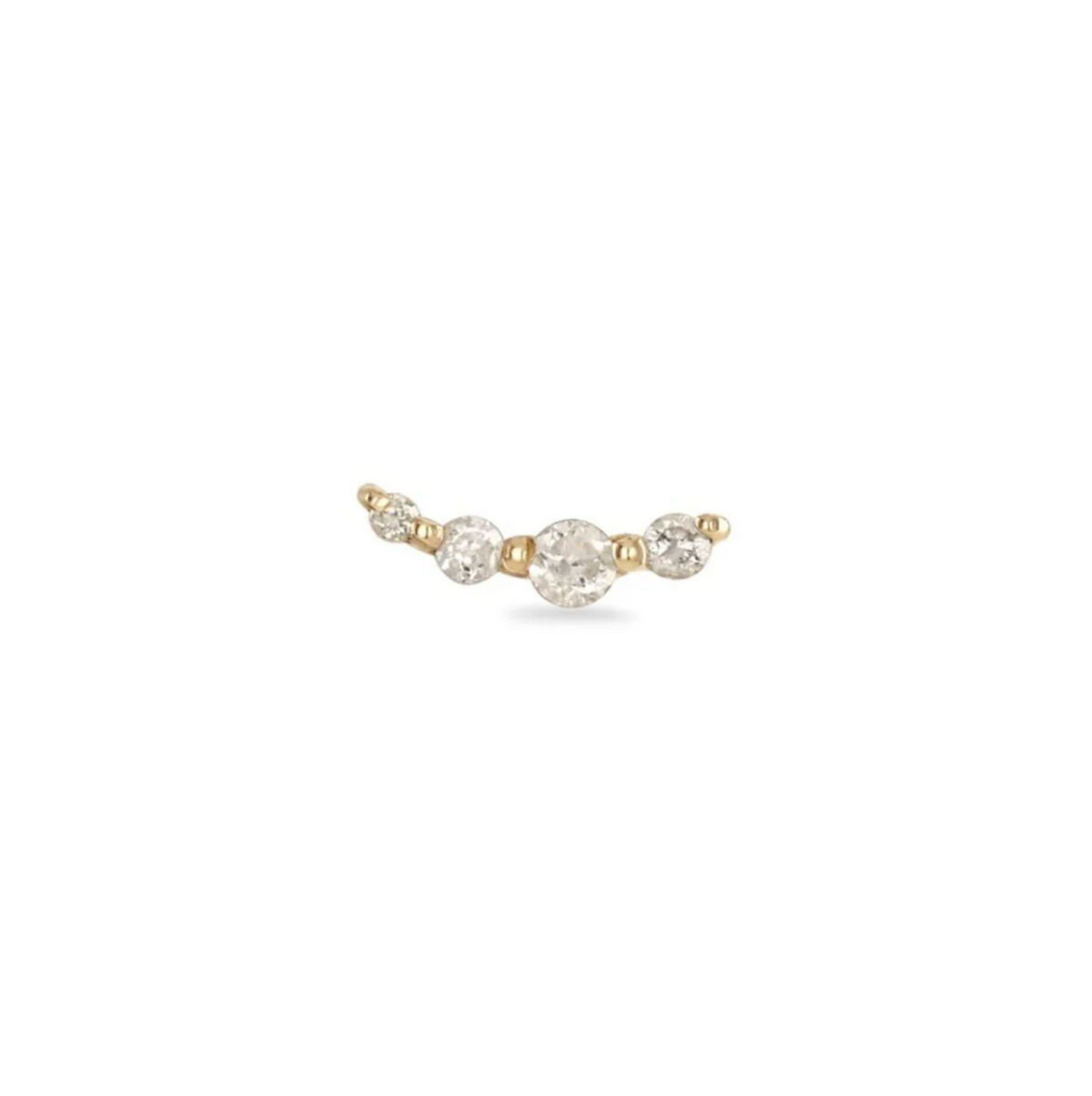 ZOHREH V DIAMOND CURVE 14K GOLD