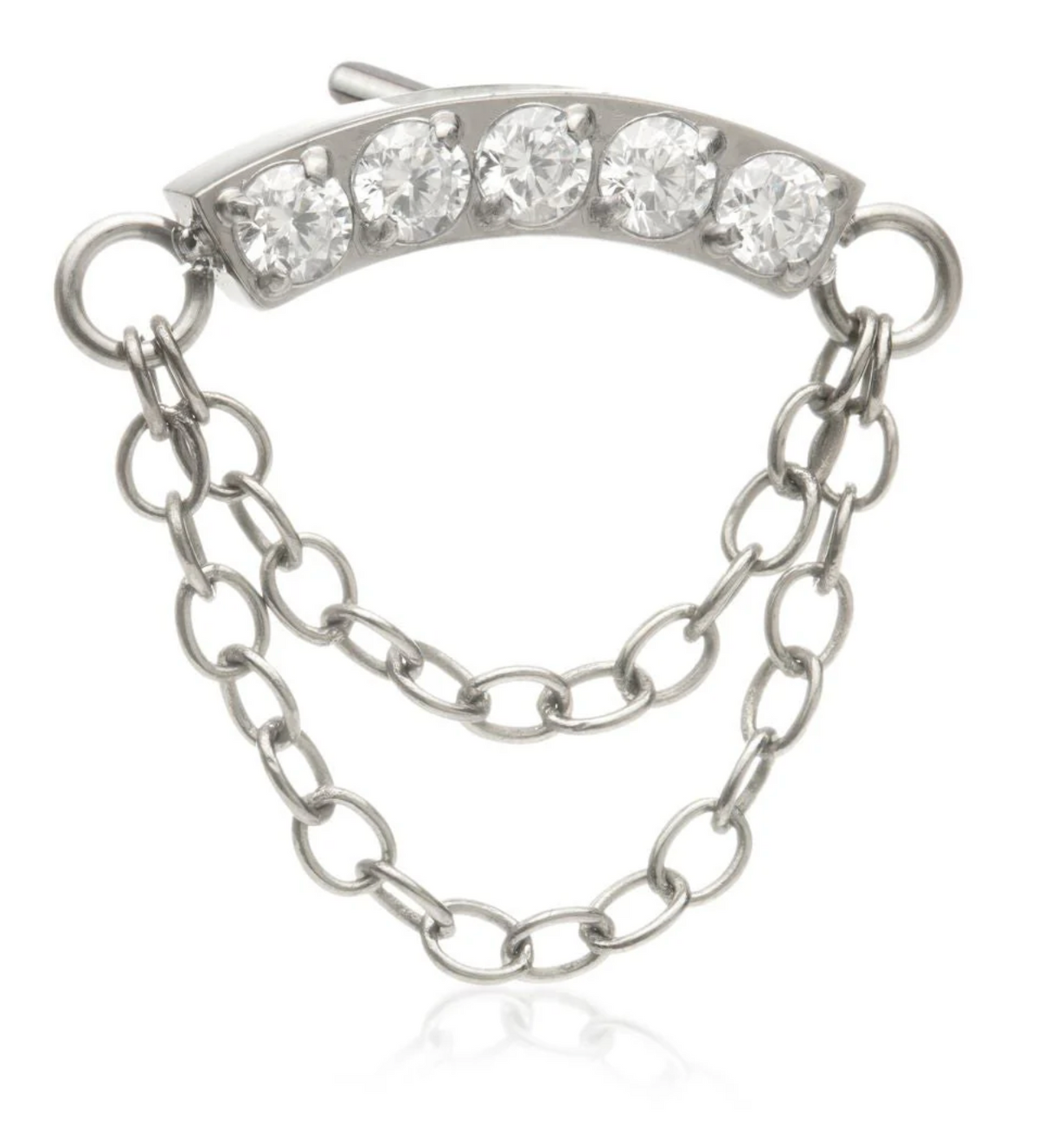 CRESCENT GEM CHAIN TITANIUM