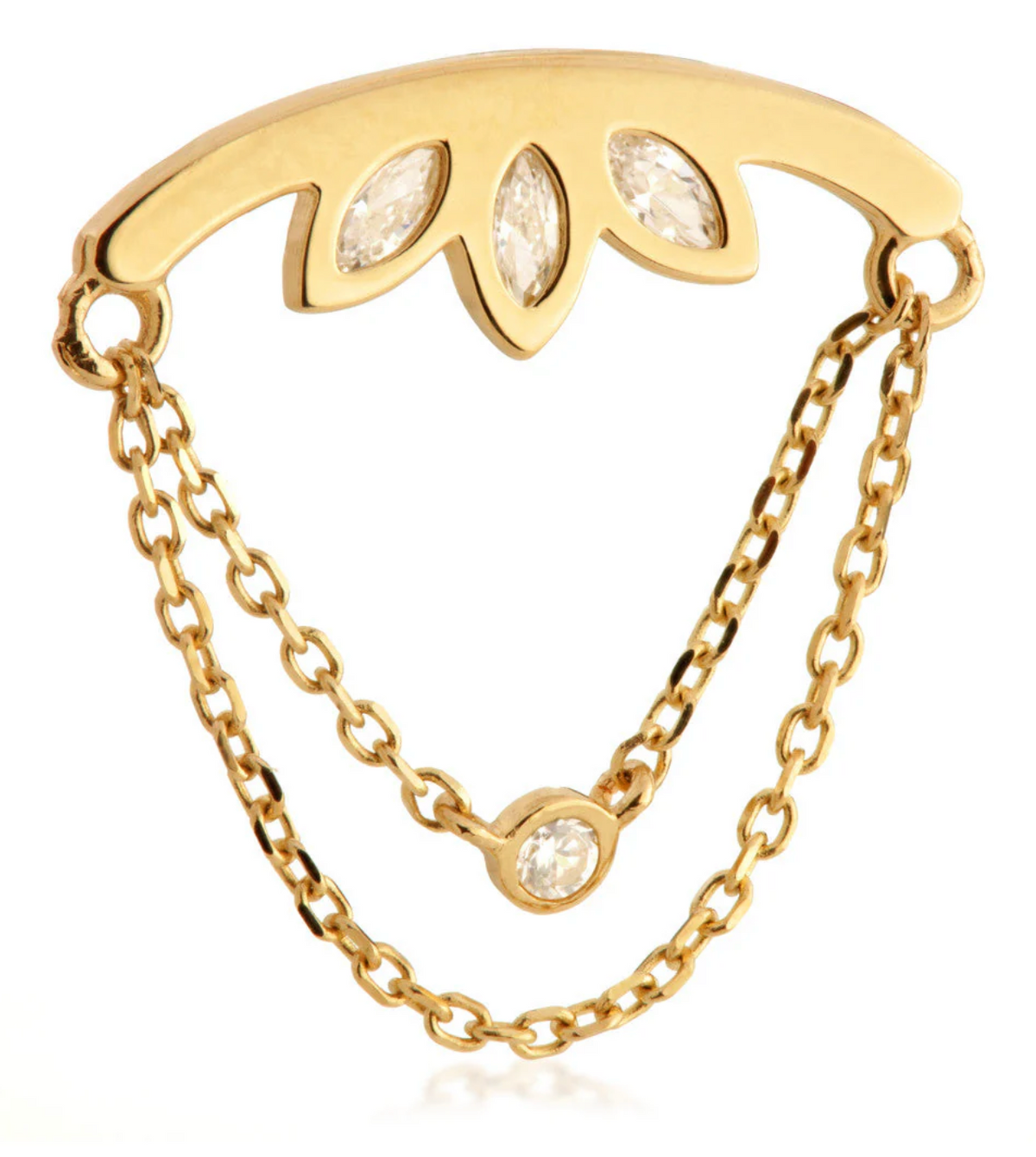 MARQUISE GEMS CHAIN 14K GOLD