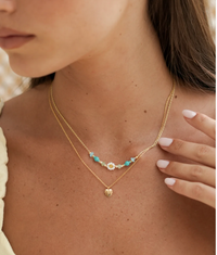ESTELLA BARTLETT GOLD PLATED MONSTERA LEAF NECKLACE