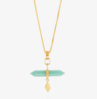 RACHEL JACKSON TRANQUILITY AMAZONITE TBAR NECKLACE