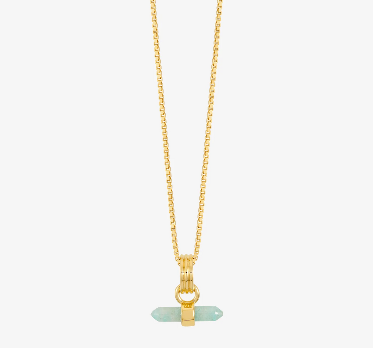 RACHEL JACKSON MINI TRANQUILITY AMAZONITE TBAR NECKLACE