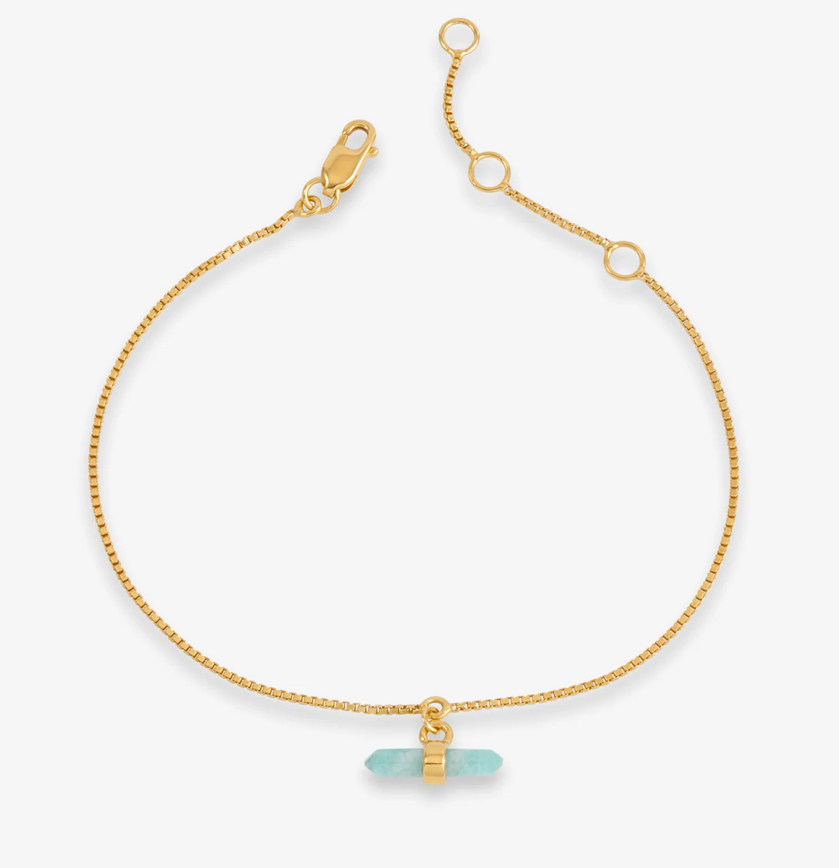 RACHEL JACKSON TRANQUILITY AMAZONITE TBAR BRACELET