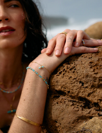RACHEL JACKSON TRANQUILITY AMAZONITE BEADED BRACELET
