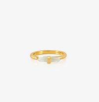 RACHEL JACKSON TRANQUILITY AMAZONITE TBAR ADJUSTABLE RING