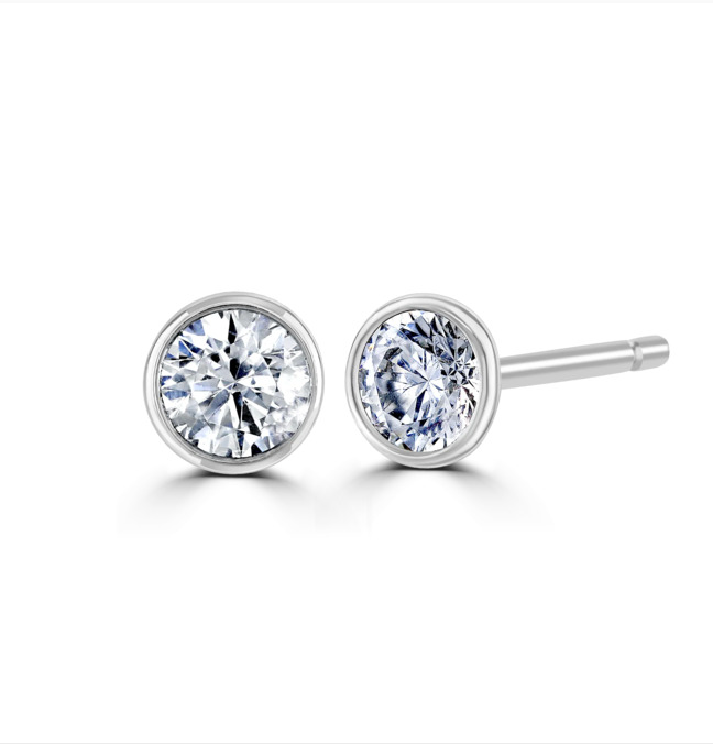 LAST NIGHT I DREAMT DAZZLE COLLECTION WHITE GOLD AND DIAMOND STUDS