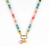 RAF & GRACE SUMMER FRUITS SOFT PASTEL CANDY BEAD NECKLACE