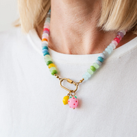 RAF & GRACE SUMMER FRUITS SOFT PASTEL CANDY BEAD NECKLACE