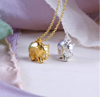ALEX MONROE INDIAN ELEPHANT NECKLACE
