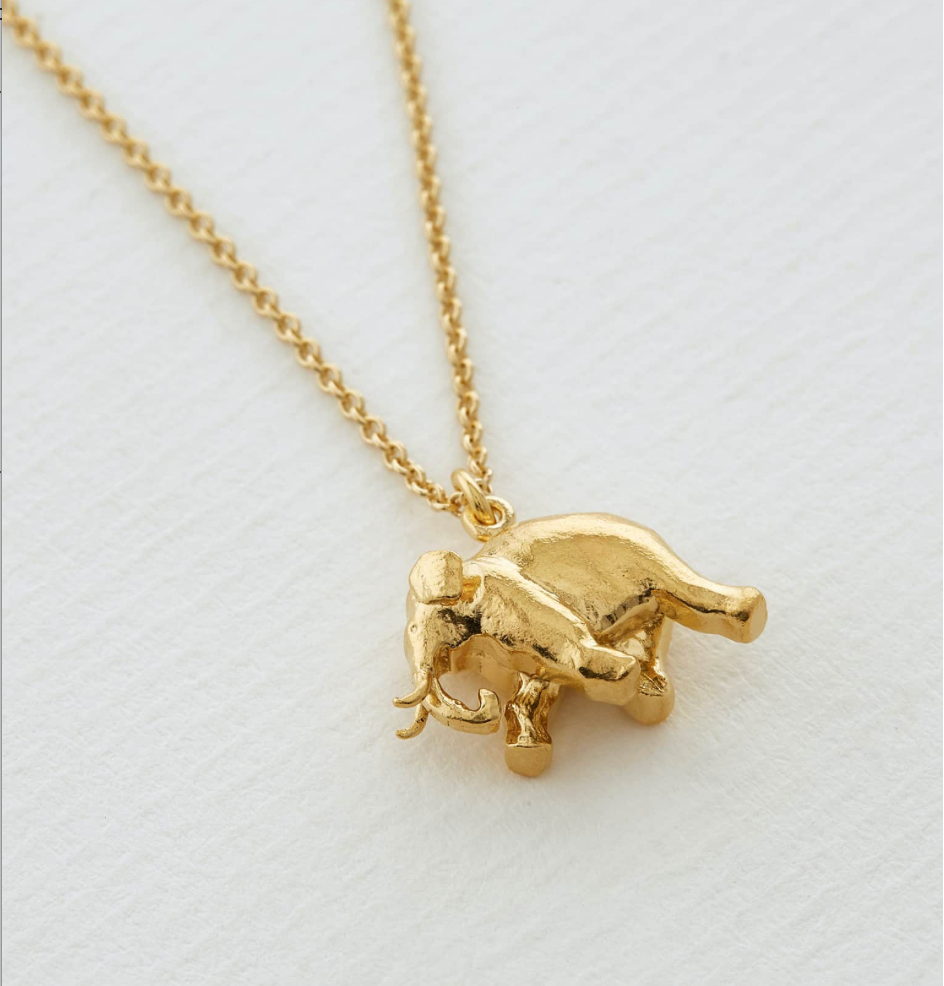 ALEX MONROE INDIAN ELEPHANT NECKLACE