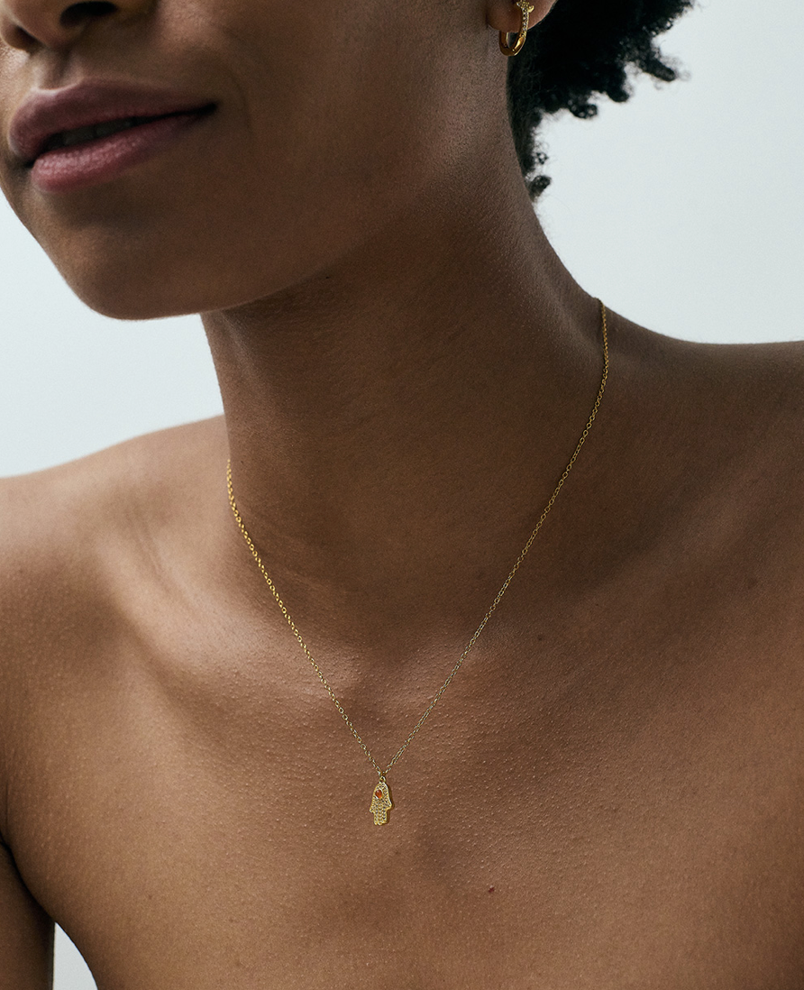 ASTLEY CLARKE CELESTIAL HAMSA HAND PENDANT NECKLACE