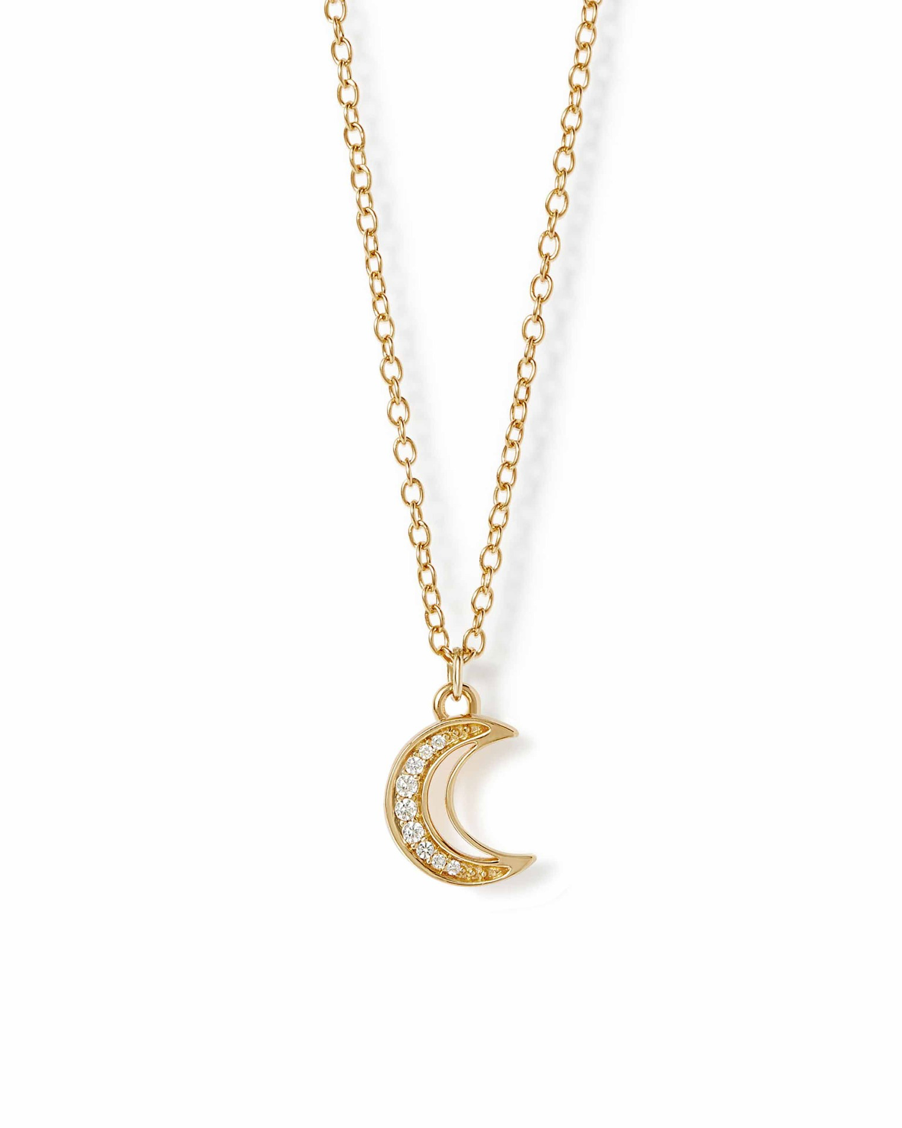 ASTLEY CLARKE CELESTIAL MOON PENDANT NECKLACE
