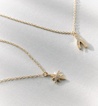 ASTLEY CLARKE CELESTIAL WISHBONE PENDANT NECKLACE
