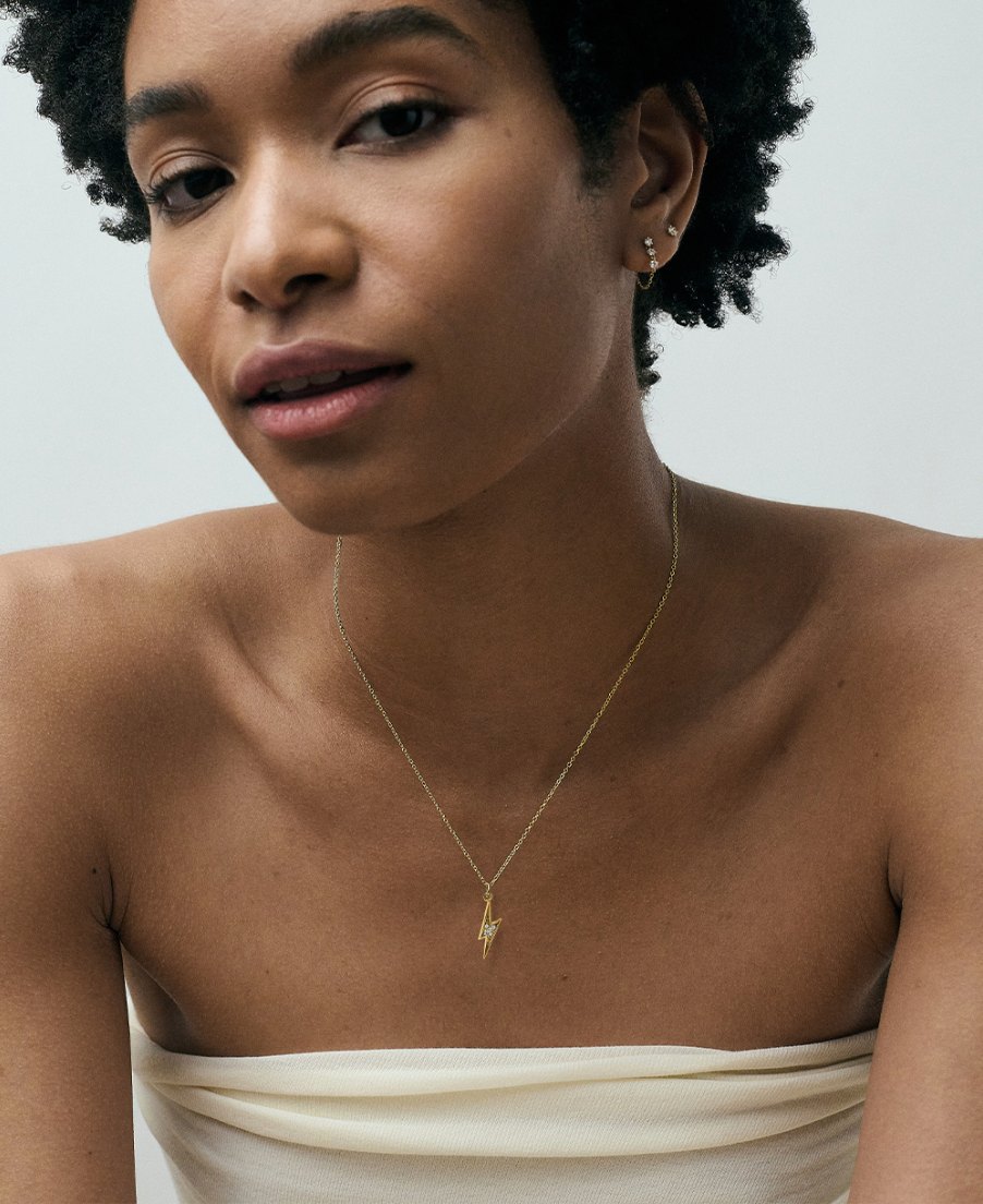 ASTLEY CLARKE CELESTIAL LIGHTNING PENDANT NECKLACE