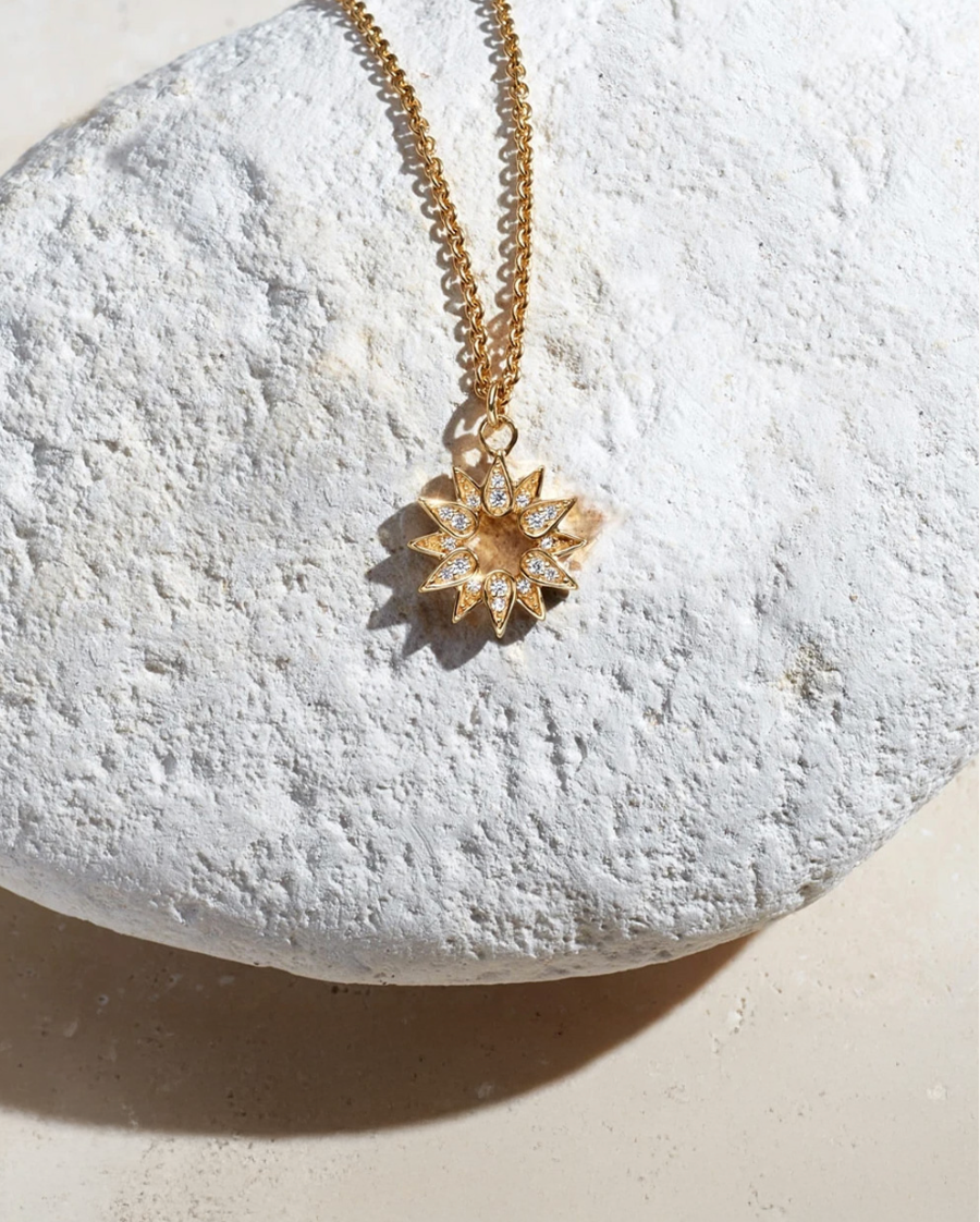 ASTLEY CLARKE CELESTIAL SUN PENDANT NECKLACE