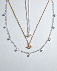 ASTLEY CLARKE BIOGRAPHY MINI EVIL EYE PENDANT NECKLACE
