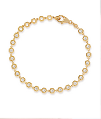 ASTLEY CLARKE WHITE SAPPHIRE DECO TENNIS BRACELET