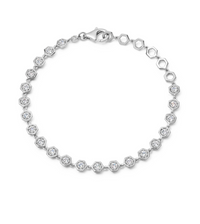 ASTLEY CLARKE WHITE SAPPHIRE DECO TENNIS BRACELET