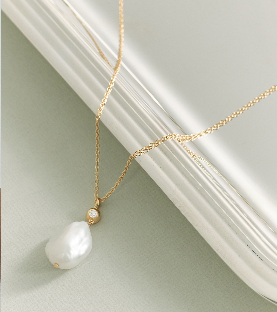 ASTLEY CLARKE PEARL DROP NECKLACE
