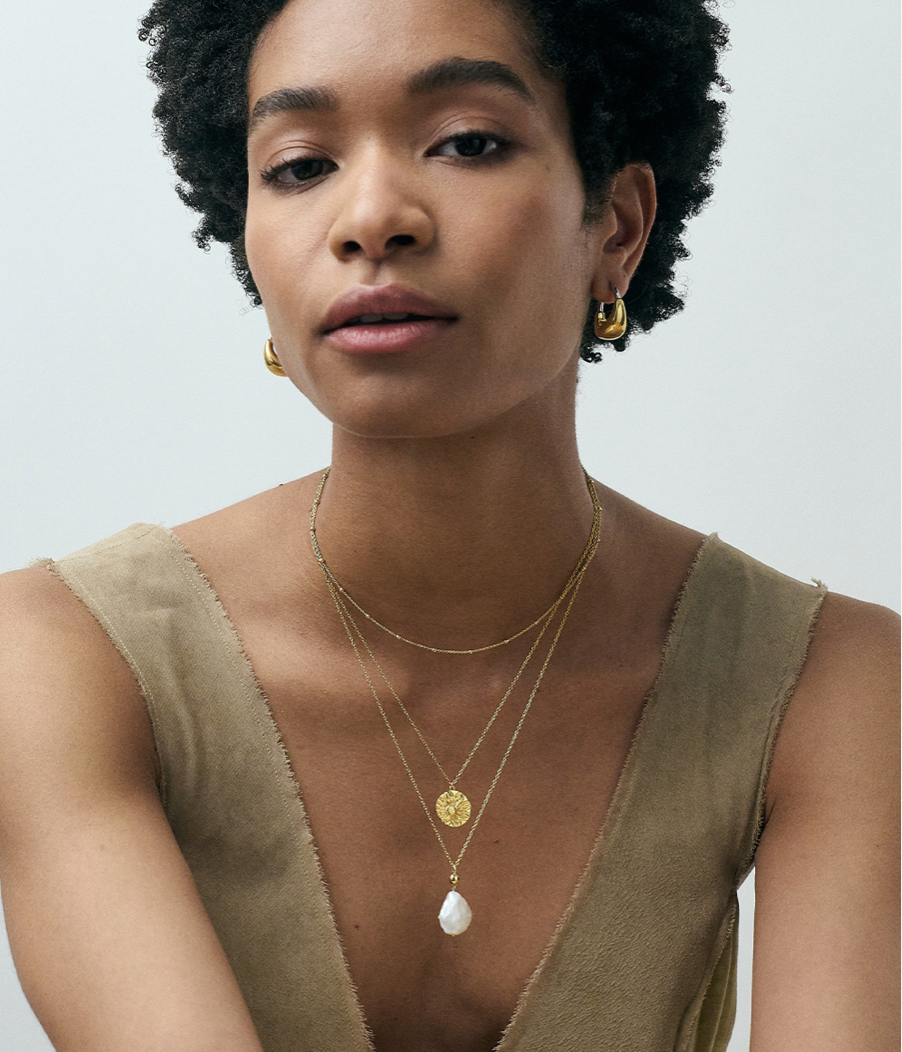 ASTLEY CLARKE PEARL DROP NECKLACE