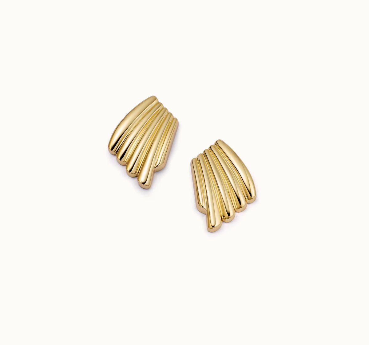 DAISY LONDON POLLY MINI WAVE STUD EARRINGS