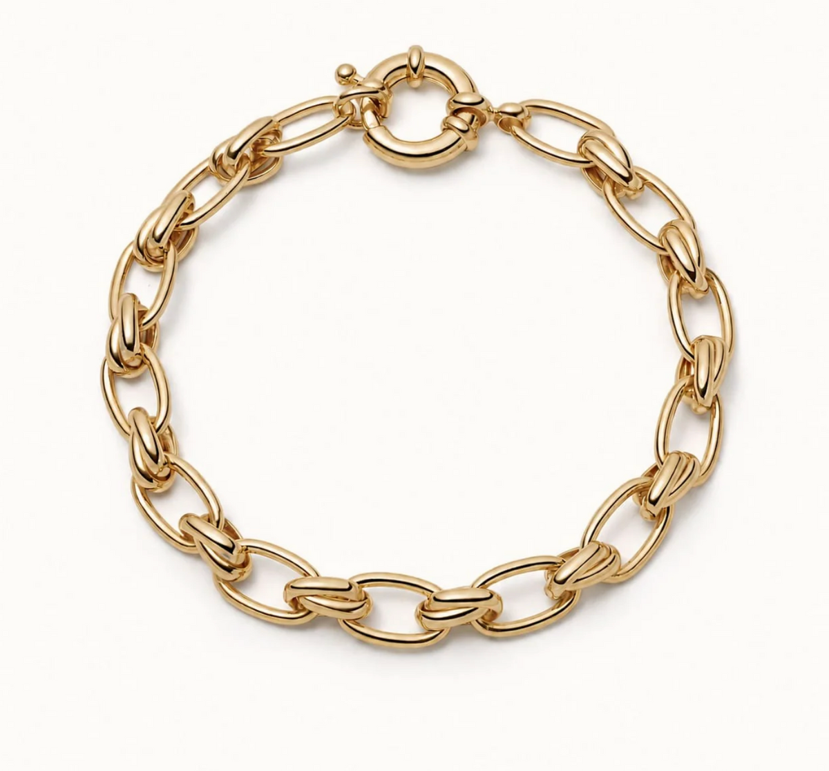 DAISY LONDON POLLY VINTAGE LINK CHAIN BRACELET