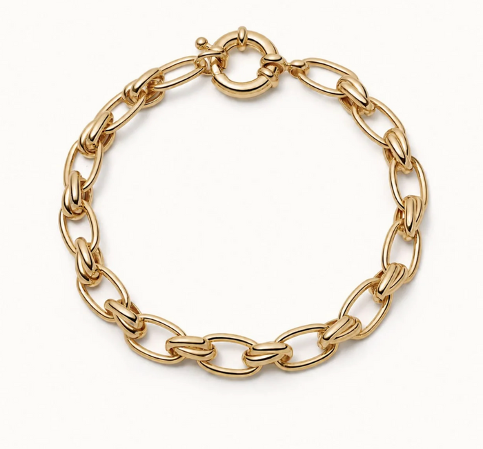 DAISY LONDON POLLY VINTAGE LINK CHAIN BRACELET
