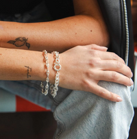 DAISY LONDON POLLY VINTAGE LINK CHAIN BRACELET