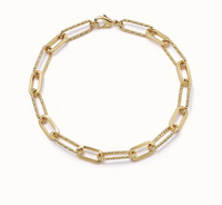 DAISY LONDON PAPERCLIP CHAIN BRACELET