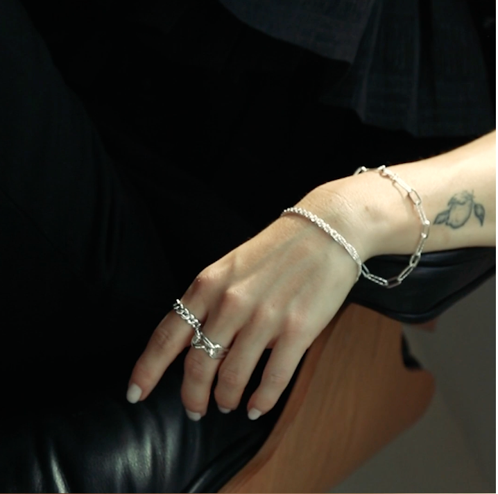 DAISY LONDON PAPERCLIP CHAIN BRACELET